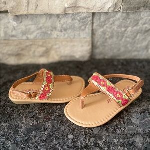 Laura Ashley Toddler girls thong sandal - Size 5